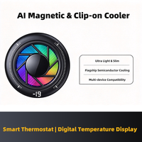 Refroidisseur de téléphone AntarcChill 15W, ventilateur de refroidissement semi-conducteur, contrôle de la température par IA, clip magnétique pour l'arrière du téléphone, radiateur de refroidissement pour téléphone portable
