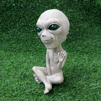 Alien Garden Outdoor Decor Creepy Resin Accent for Home, Bedroom Alien Decor, Windows, Doors, Mystery Themed Parties, Gifts