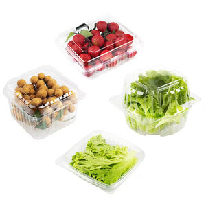 Custom Recyclable <b>Black</b> Blue Clear Color Mushroom Agriculture Use PET Plastic Clamshell Blister <b>Tray</b> - Product Image 6
