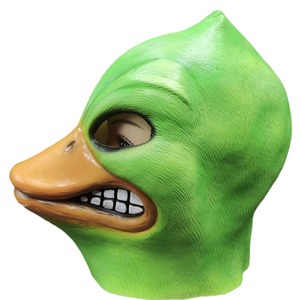 Máscara de látex de pato enojado para fiesta de Halloween, disfraz de animal, unisex, estilo divertido, material de emulsión - Product Image 2