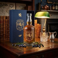 Op maat gemaakte kleurlogo 380ml super-flint whiskyfles met verpakking, lege fles voor sterke drank, bourbon, scotch, groothandel fabriek
