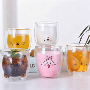 Tasses en verre <span class=keywords><strong>Verres</strong></span> à expresso <span class=keywords><strong>thermo</strong></span> à <span class=keywords><strong>double</strong></span> <span class=keywords><strong>paroi</strong></span>, tasses à café isolées, <span class=keywords><strong>verres</strong></span> à boire pour station de café à la maison - Product Image 1