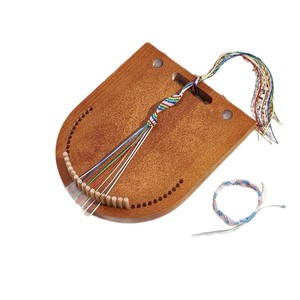 Outil de tissage de bracelet en bois, forme de cœur, bois massif, kit de fournitures pour la fabrication de bijoux DIY, pour la création de bracelets - Product Image 5