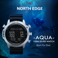 Reloj de Buceo Deportivo de Lujo Profesional Unisex, con Movimiento de Cuarzo Shanghai, Caja de Acero Inoxidable, 10 Bar