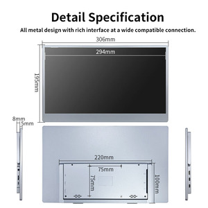 11.6 siêu nhẹ 13.3 inch 1920*1080P mở rộng màn hình thứ hai hiển thị cho máy tính xách tay loại C Xbox chuyển đổi màn hình chơi game di động - Product Image 6