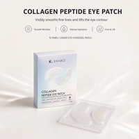 Patchs Hydrogel Contour des Yeux OEM Marque Privée GHK Cu Peptide de Cuivre Centella Caféine Acide Hyaluronique Anti-Âge Cernes et Poches