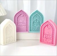 Prière arabe porte sur le thème chocolat étoilé grille de glace moule classique Villas palais château maison porte fenêtre bougie savon