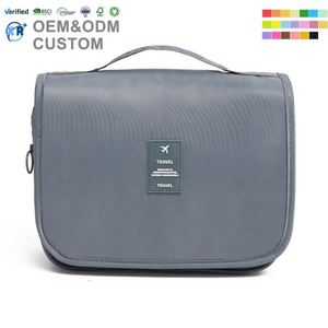 Bolsa de Maquillaje de Viaje al por Mayor para Hombres y Mujeres, Bolsa de Aseo de Gran Capacidad con Compartimentos Secos y Húmedos Separados - Product Image 1