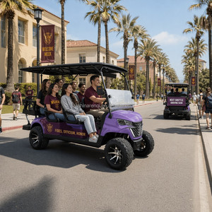 Carro <span class=keywords><strong>de</strong></span> Transporte Eléctrico para Grupos, 6 <span class=keywords><strong>Plazas</strong></span>, con Toldo y Neumáticos Todoterreno para Eventos Universitarios, OEM - Product Image 2