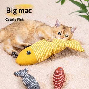 Giocattolo per Gatti Extra Large a Forma di Pesce con Erba Gatta, Simulazione Realistica, per Alleviare lo Stress, Divertimento e Masticazione, Accessori per Animali Domestici - Product Image 2