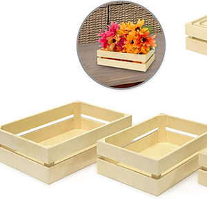 Wood Craft: WS 921 Crate Caddy Set 3/Set - Small decorative boxes