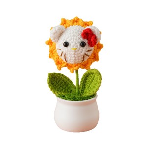 Serie de Mini Muñecas de Dibujos Animados Personalizables, Hechas a Mano con Hilo de Lana, Planta Suculenta Realista en Maceta, Adorno de Escritorio de 14 cm, Terminado - Product Image 5