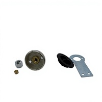 Kit universel de valve de remplissage de gaz de type disque, port de remplissage GNC encastré, corps de valve chromé, joints, support OLIVER, compatible voiture