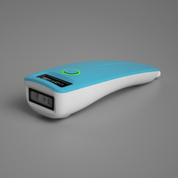Mini escáner de código de barras inalámbrico de bolsillo, código QR PDF417, lector de matriz de datos con resultado de escaneo de pantalla para almacén de inventario