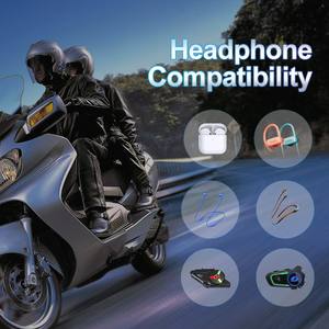 Casque étanche X3-V8 avec communication Bluetooth, interphone avec puces 5.1+5.4, interphone moto pour groupe de 8 personnes - Product Image 6