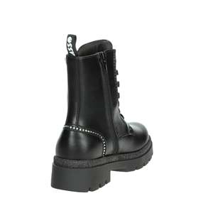 รองเท้าบูทคอมแบทสำหรับเด็กผู้หญิง Asso สีดำ ไซส์ 36 พื้นหนา - Product Image 3