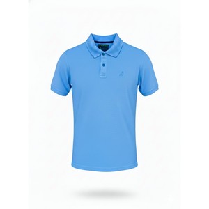 Camisa para Hombre con Puños Acanalados, Logotipo Frontal con Patrón de Letras, Corte Regular, Tejido Doble Piqué, 35% Algodón, 65% Poliéster, 230-240gsm - Product Image 1