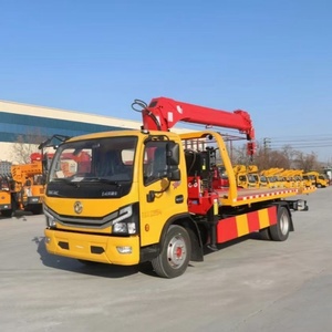 Dépanneuse avec <span class=keywords><strong>grue</strong></span> Dongfeng 4x2 diesel 165 HP moteur <span class=keywords><strong>5</strong></span> tonnes <span class=keywords><strong>grue</strong></span> droite <span class=keywords><strong>t</strong></span>élescopique utilisée pour le levage et le sauvetage - Product Image 2