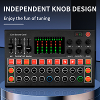 Carte Son BG4 LIVE Interface Audio Table de Mixage Pied de Micro Kit d'Équipement pour Podcast Cartes Son Externes pour Podcast
