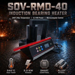 เครื่องทำความร้อนแบบเหนี่ยวนำพกพา RMD-40 สำหรับอุตสาหกรรมก่อสร้าง 220V 4KW สำหรับถอดแบริ่ง 240 - Product Image 1