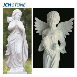 Estatua de Ángel María Tallada a Mano en Piedra de Granito y Mármol para Decoración de Cementerios, Jardines e Iglesias - Product Image 3