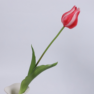 Flores Artificiales al por Mayor, Tulipanes Realistas Pequeños en Maceta <span class=keywords><strong>de</strong></span> Vidrio, Arreglos Personalizados, Ramos <span class=keywords><strong>de</strong></span> Flores, Material <span class=keywords><strong>de</strong></span> <span class=keywords><strong>PVC</strong></span>, para Interiores y Exteriores - Product Image 6