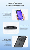 Nouveauté F9838 PDA portable à écran tactile de 6 pouces 5000mAh Android14 IP67 Étanche 4+64 Go Appareil PDA