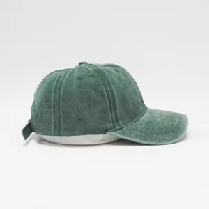 Custom Washed Vintage Baseball Cap Wholesale American Style 6 Panel Distressed Cotton <b>Hat</b> Rubber <b>Print</b> Embroidery - Product Image 2