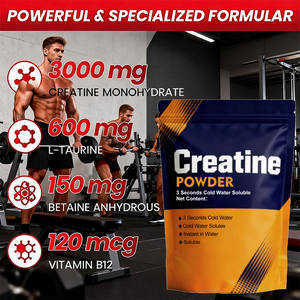 Complément de créatine en poudre de marque privée <span class=keywords><strong>pour</strong></span> la croissance musculaire adulte, la récupération, le métabolisme des graisses, la perte de poids, sans OGM, absorption rapide - Product Image 2