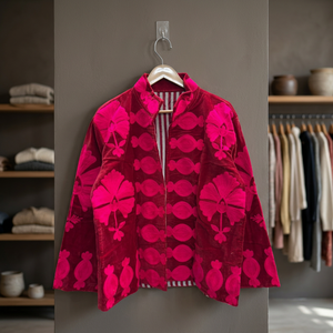 Veste matelassée en velours brodée de fleurs, coupe-vent, pour femme, hiver, automne, printemps, manteau tendance avec doublure en coton - Product Image 3
