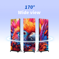 Pantalla LED para Carteles Digitales de Interior, Portátil, de Alto Brillo, GOB COB P1.25 P1.53 P1.86, 640 * 1920 mm