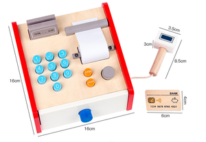 Stesso <span class=keywords><strong>registratore</strong></span> <span class=keywords><strong>di</strong></span> <span class=keywords><strong>cassa</strong></span> in legno per bambini supermercato <span class=keywords><strong>giocattolo</strong></span> <span class=keywords><strong>cassa</strong></span> <span class=keywords><strong>cassa</strong></span> <span class=keywords><strong>cassa</strong></span> casa gioco conteggio e macchina <span class=keywords><strong>di</strong></span> scansione - Product Image 2