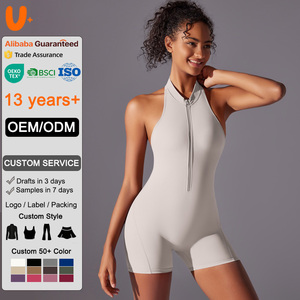 Combinaison Athlétique Femme Personnalisable Effet Seconde Peau Haute Intensité Dos Nu pour Yoga, Fitness, <span class=keywords><strong>Course</strong></span> et Entraînement - Product Image 1