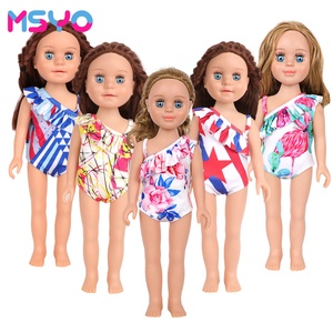 MSYO 18 pouces – Nouveauté : <span class=keywords><strong>Maillot</strong></span> <span class=keywords><strong>de</strong></span> <span class=keywords><strong>bain</strong></span> tendance pour poupée avec vêtements imprimés - Product Image 1
