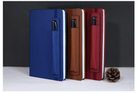Cahier en cuir PU avec bande élastique étui à crayons 1 pièce en cuir Pu stylo couverture en cuir Page carnet de notes sur la couverture vert