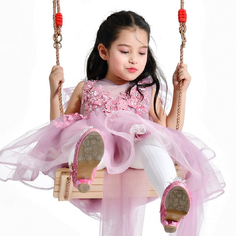 Special Hot Selling Outdoor Play Light Weight Garden Wood Toddler Swing Seat