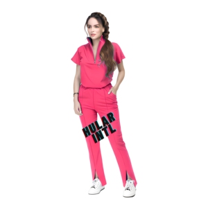 HULAR INTL Conjunto de Uniformes Médicos Unisex con Múltiples Bolsillos, Elástico Natural, Cremallera y Detección de Agujas para Hospitales - Product Image 1