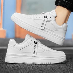 Zapatos de Skateboard para Hombre que Aumentan la Estatura 2024, Ligeros, Cómodos, Modernos, Blancos, con Cordones, Estilo Deportivo - Product Image 3