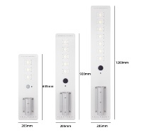 Panneaux solaires monocristallins, éclairage solaire de rue alimenté par batterie au phosphate de fer et de lithium, indice de protection IP67, en aluminium, longue durée de vie