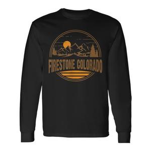 T-shirt a maniche lunghe con stampa souvenir Firestone Colorado Mountain Hiking - Product Image 1