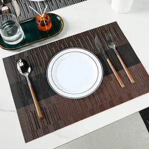 Custom Printed Rectangle Placemat Nordic Sublimation Mdf Placemats Blank Custom Woven Pvc Placemats Dining Table Mat