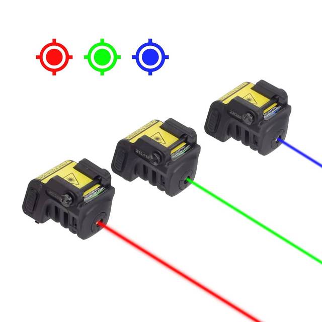 Tactical Red Green Blue Dot Sight Beam USB Rechargeable Compact Laser Scope Nylon Lightweight