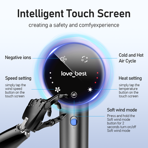 Sèche-<span class=keywords><strong>cheveux</strong></span> 2025 le <span class=keywords><strong>meilleur</strong></span> avec moteur CC sans balais haute vitesse 110000 tr/min, ionique négatif, pour <span class=keywords><strong>cheveux</strong></span> <span class=keywords><strong>bouclés</strong></span> - Product Image 2