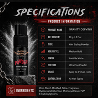 20+ tahun BARBERBATTLE Texturizer Gravity Defying Powder, Bedak Penata Rambut Pria, Kit Bedak Penata Gaya Rambut untuk Pria, Alami