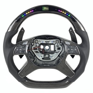 Volante de Fibra de Carbono Real a <span class=keywords><strong>Precio</strong></span> de Fábrica para <span class=keywords><strong>Mercedes</strong></span> Benz <span class=keywords><strong>AMG</strong></span> ML GL E450 G500 2013-2018, Estilo Deportivo - Product Image 6