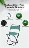 Chaise pliante portable d'extérieur pour le camping, la randonnée, la pêche, le pique-nique, chaise de plage pliable, tabouret de camping léger
