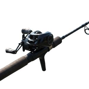 <span class=keywords><strong>Moulinet</strong></span> de pêche à lancer d'appâts Water Drop Reel en métal noir, anti-éclatement, frein magnétique, longue portée, rapport de transmission 7.2:1 - Product Image 1