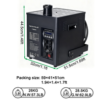 Igracelite Machine à Jet de Brouillard CO2 4000W, Effet de Colonne de Fumée 20M, Étanche IPX4, 30x5W LED RGB, DMX512, pour Scène et Fêtes