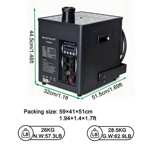 Máquina de Humo CO2 Igracelite Simulation de 4000W, Resistente al Agua IPX4, 30x5W LED RGB, Cañón de Humo de 20M, DMX512, Efecto para Fiestas y Escenarios - Product Image 2