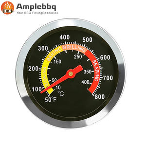 Thermomètre de four bimétallique étanche en acier inoxydable avec accessoires de jauge de température de barbecue à grand cadran pour four à couvercle de gril Kamado - Product Image 2